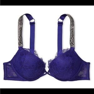 VERY SEXY SHINE STRAP Bombshell bra night ocean blue discontinued NWT VICTORIA's